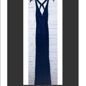 Formal Prom Long Floor Dress Strappy Boutique